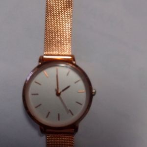 Rose golden women watch. Japan movt